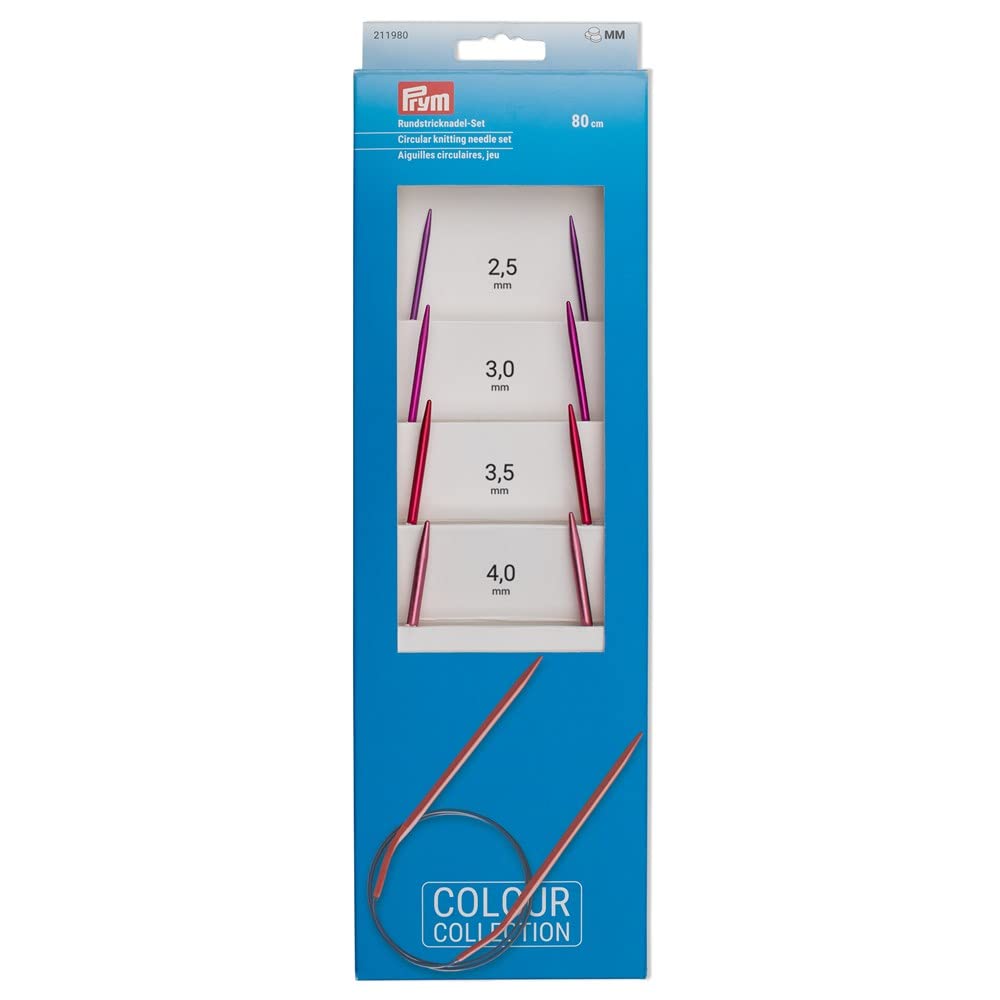 Prym Circular Knitting Needle Set, 2.5-4.0/80