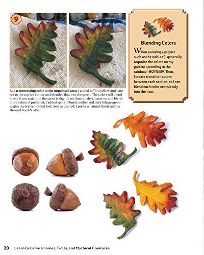 Learn to Carve Gnomes, Trolls, and Mythical Creatures: 15 Simple Step-by-Step Projects (Fox Chapel Publishing) Woodcarving Plans & Instructions for a Unicorn, Wizard, Dragon, Elf, Toad, Owl, and More - Image 4