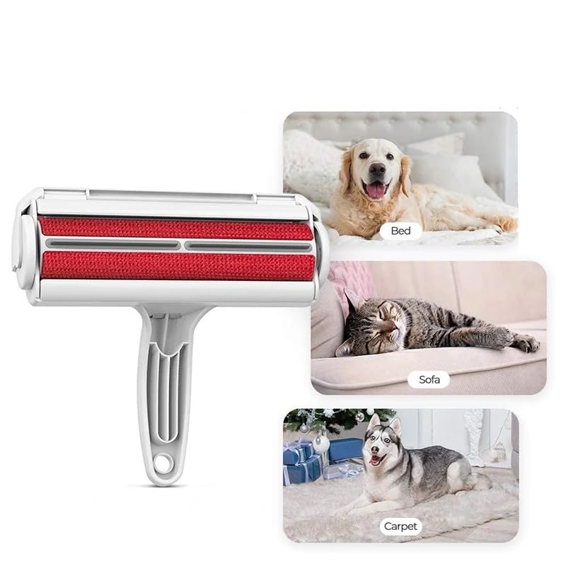 Hund Katze Tier Haar Pinsel Haustier Haar Entfernung Roller Reinigung Pinsel Haar Entfernung Hund Auto Kleidung Sofa Teppich Kamm (Color : Blue)