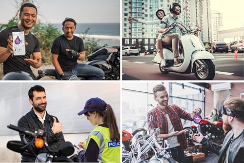 Vignettenhalter Motorrad, Schutz für Offizielle Grüne Umweltplakette, Schutzhülle, Halterung für Vignette, Motiv Crit Air/Offizielle Grüne Umweltplakette, wasserdicht, für Motorrad,Quad,Scooter