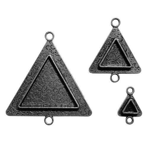 Bezels Spellbinder Paper Arts Triangles Two Die Template, Silver, Pack of 3