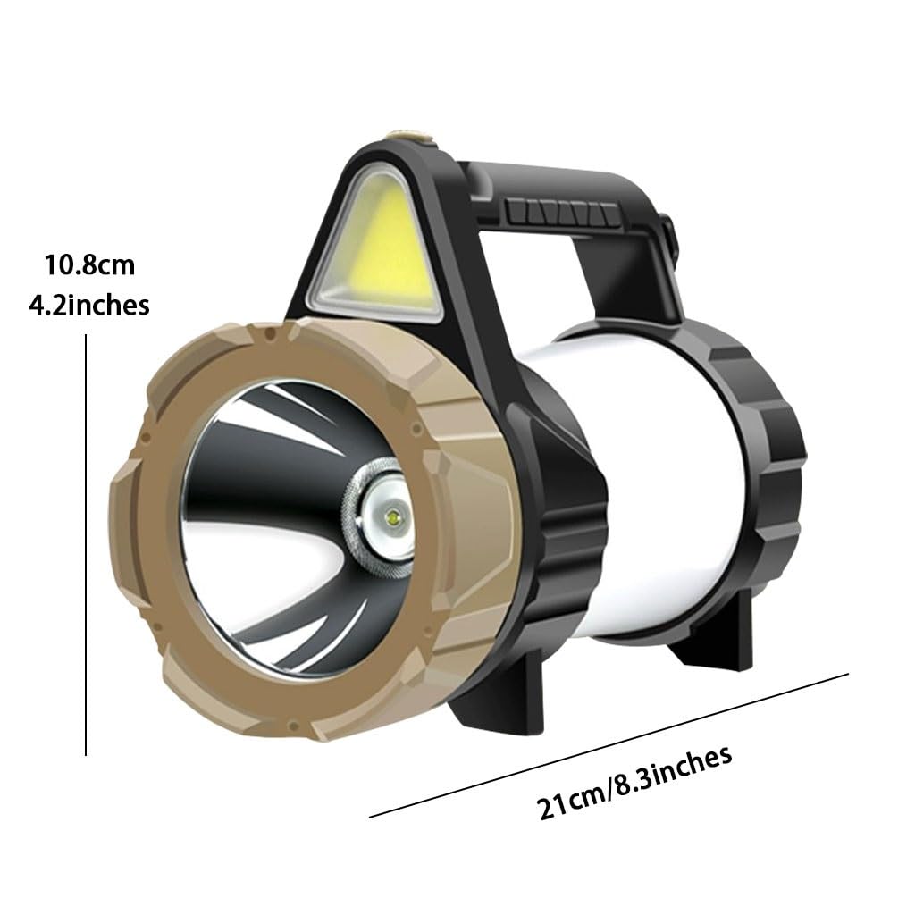 Torcia A Manovella Torcia Elettrica di Emergenza Esterna Alimentata A Mano, Torcia Elettrica Portatile da Campeggio, Torcia Elettrica Dinamo Regolabile, Ricarica USB