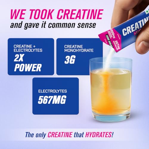 Image of Fast&Up Creatine with Electrolytes | Strength + Hydration Formula | Improve Performance & Recovery | Clean & Fast Absorption | 15 Servings