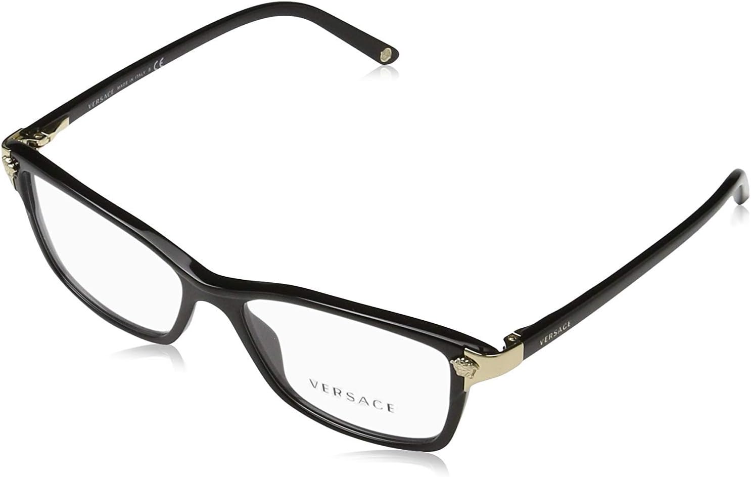 Versace womens Eyeglasses Rectangular Prescription Eyewear Frames