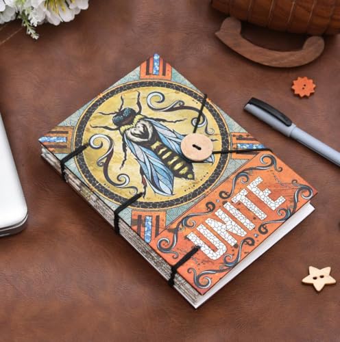 Image of Recycled Paper Journal | Handmade 5x7 inches Diary | Eco-Friendly & Sustainable Gift