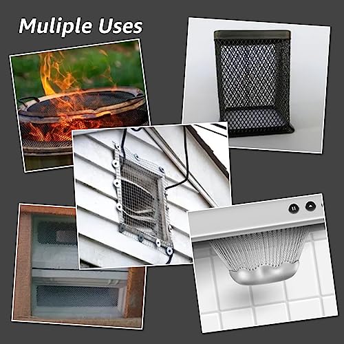 6 pack 12x8 inch stainless steel wire mesh screen for diy projects vent cage garden window filter - never rust