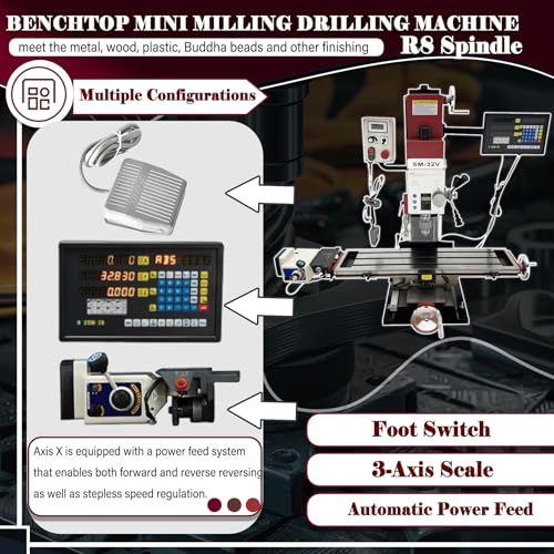 EQCOTWEA 2HP Brushless Mill Drill