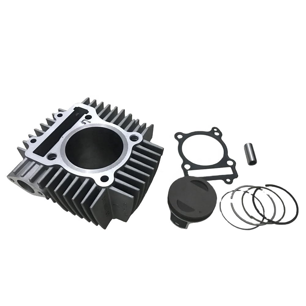 Dreammotion Kit cilindro blocco motore grande 212cc con pistone + guarnizione speciale per Zongshen ZS190 Z190 Z190 2 valvole Pit Dirt Bike Parti (argento)