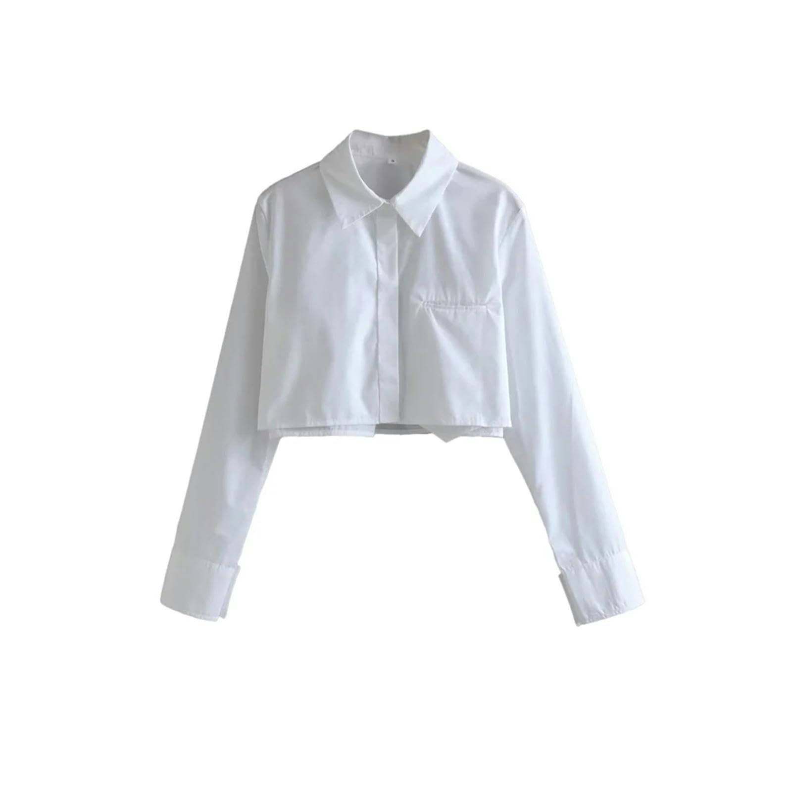 Camiseta Mujer Moda De Las Mujeres Camisas con Cosecha Suelta Vintage Botón Frontal De Manga Larga