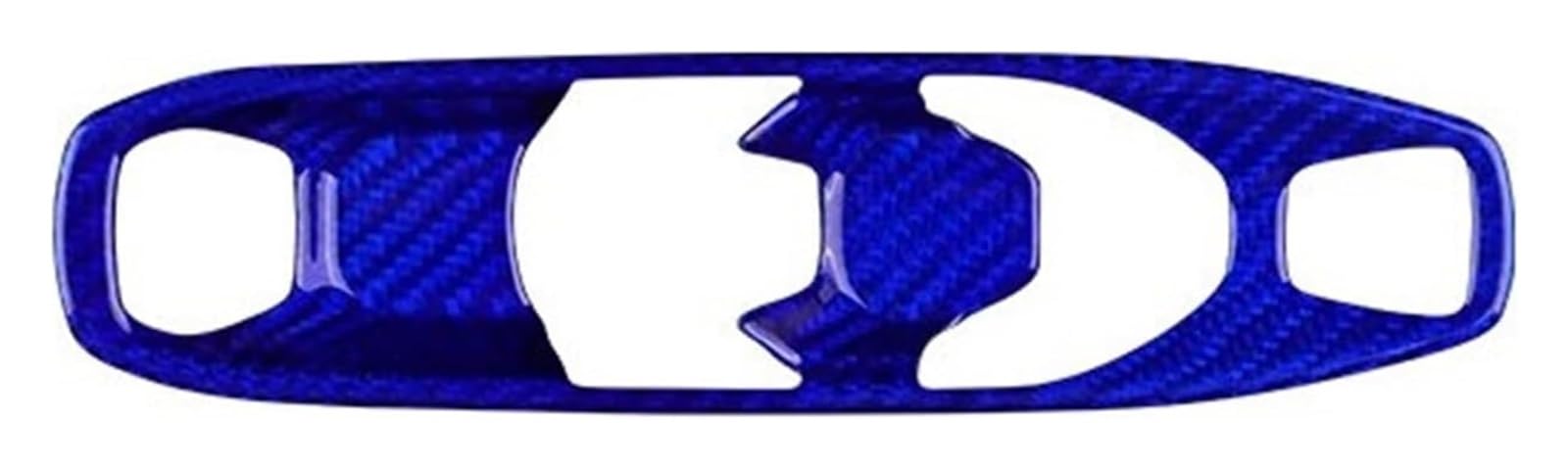 Center Console Trim For Corvette C8 2020-2023 Real Hard Carbon Fiber Car Console Gear Shift Button Sticker(Frame Blue)