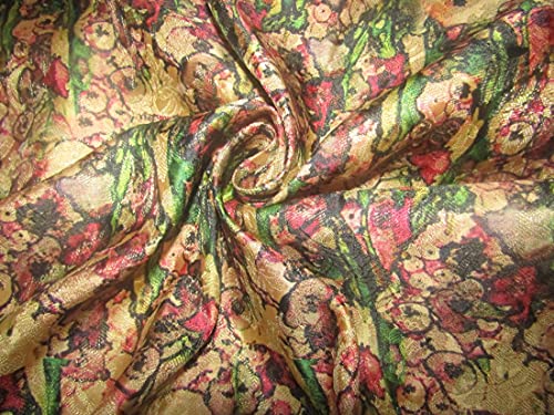 Tissu brocart de soie au mètre pour ruban de finition et loisirs créatifs