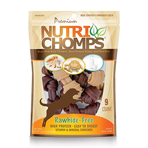 NutriChomps-Dog-Chews-4-inch-Knots-Easy-to-Digest-Rawhide-Free-Dog-Treats-9-Count-Real-Chicken-Peanut-Butter-and-Milk-flavor - Cucciolini Doodles NutriChomps-Dog-Chews-4-inch-Knots-Easy-to-Digest-Rawhide-Free-Dog-Treats-9-Count-Real-Chicken-Peanut-Butter-and-Milk-flavor