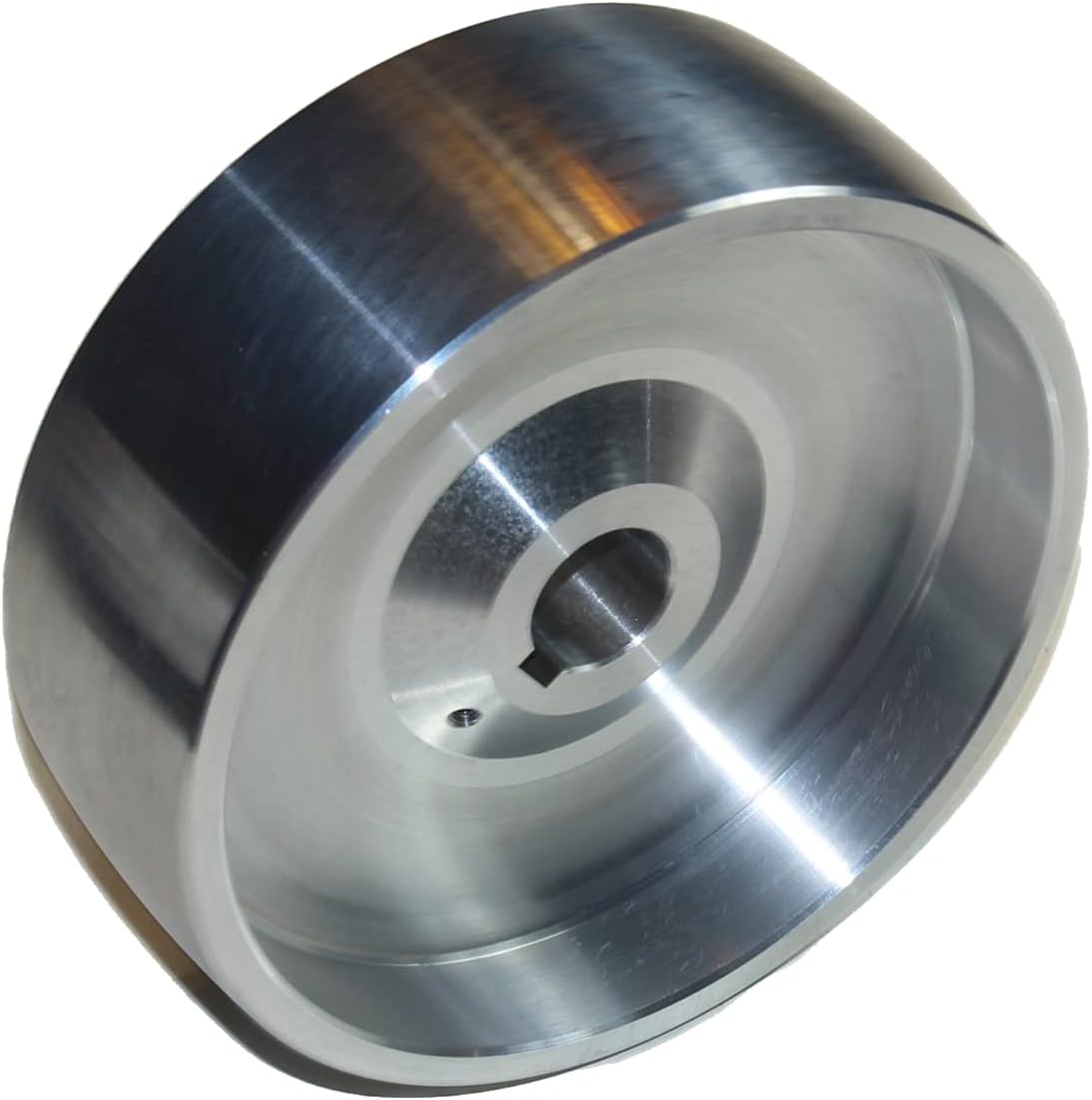 (AL6 Tracking 4 Shank 24) CNC Machined Belt Grinder Wheel Set for Knife Grinder 158 mm Drive 24