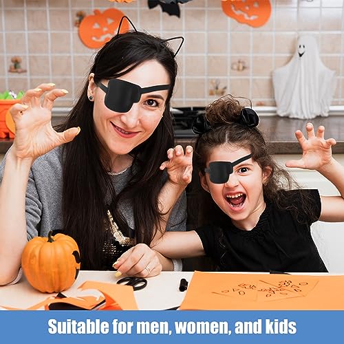 Bewudy 2 Stück Augenklappe Medizinisch, Einzelne Augenklappe Verstellbare Augenmaske, Medizinische Augenklappen für Erwachsene und Kinder Auge die Erholungsphase nach Operationen (2pcs Rechtes Auge)