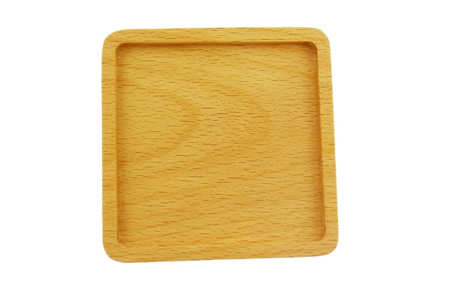 コースター Amazon｜speed mao ナチュラル 天然木 四角 スクエア型