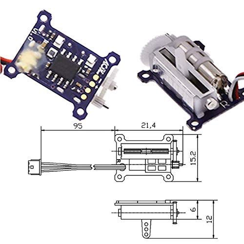Hobbypower 1.5G Digital Ultra Micro Linear Servo V-Tail Function Gs-1502 (Pack Of 1 Pair) #TOP4