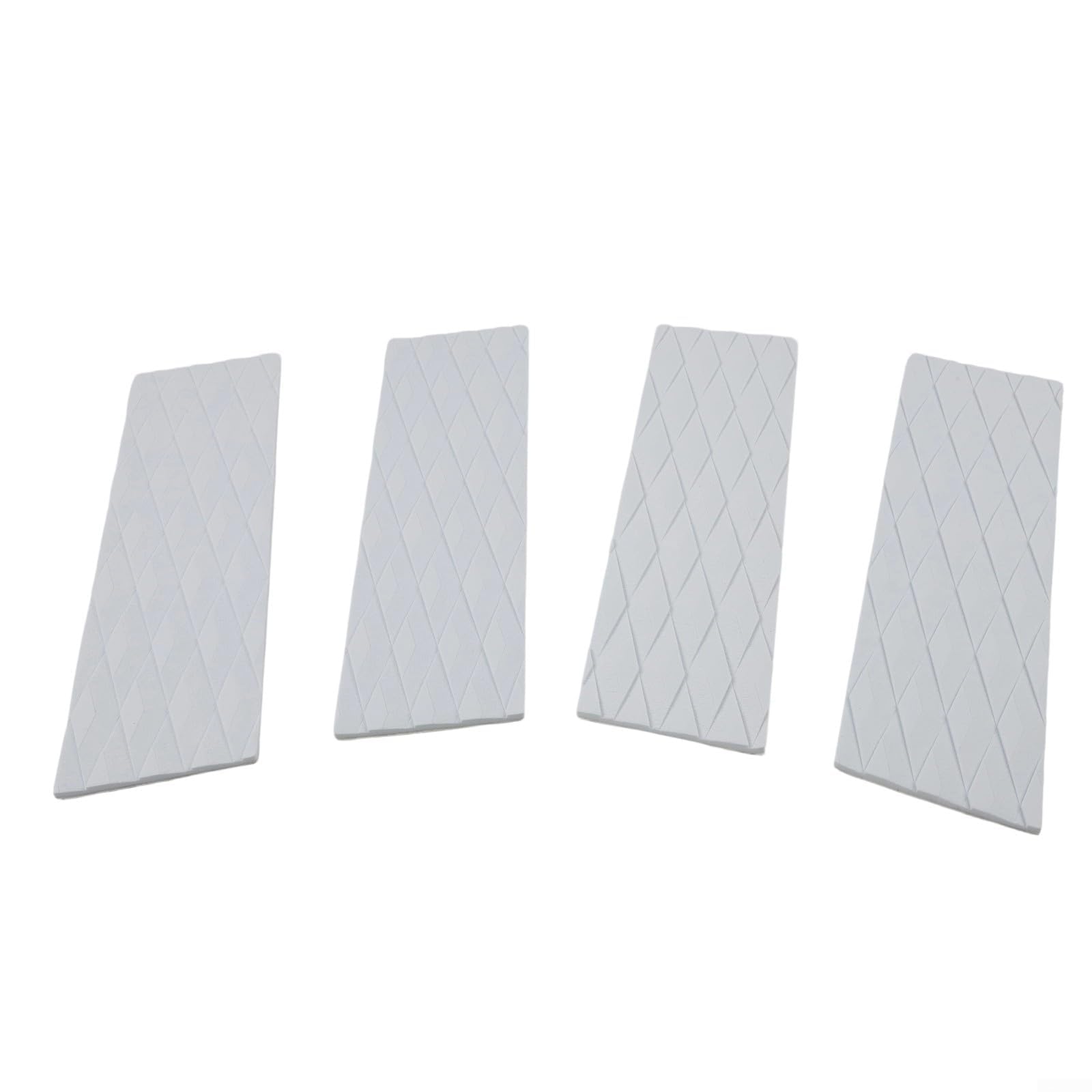 Alfombrillas antideslizantes de EVA para tablas de surf, acanaladas con respaldo, blanco