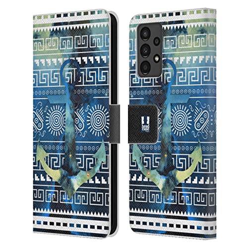 Housse cuir Samsung Galaxy A13 2022 motif tribal pour voyager léger et stylé