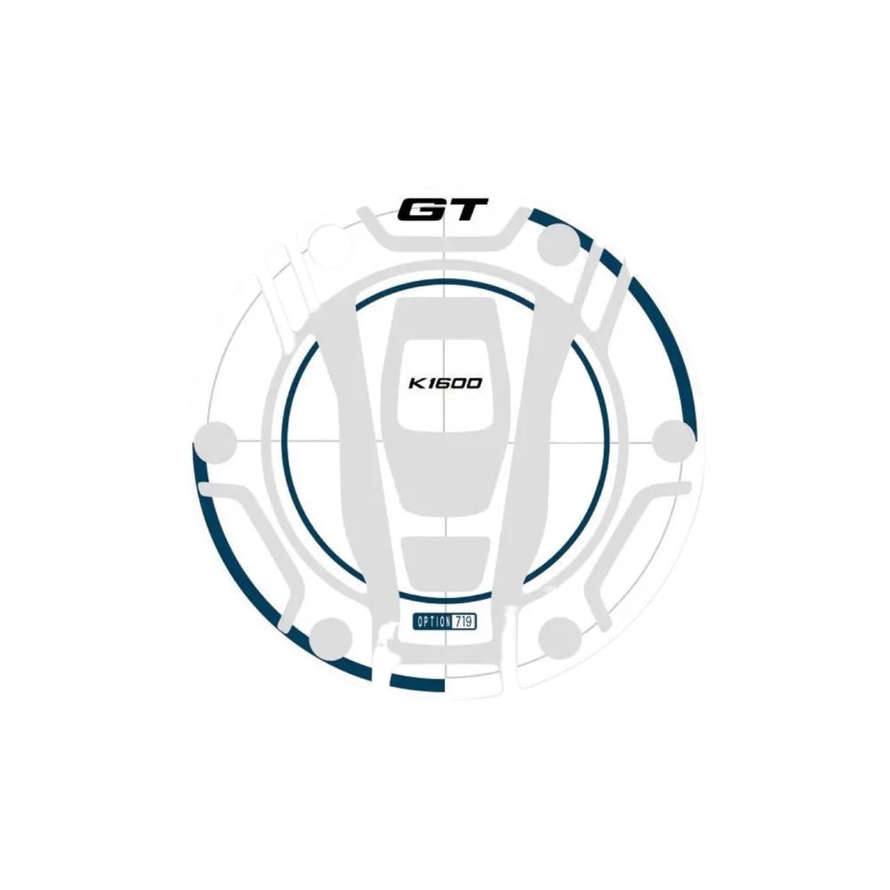 Fuel Cap Anti Slip Sticker Declas Protection for for BMW K1600GT K1600GTL K1600 GT GTL 2017-2025 2010-2016