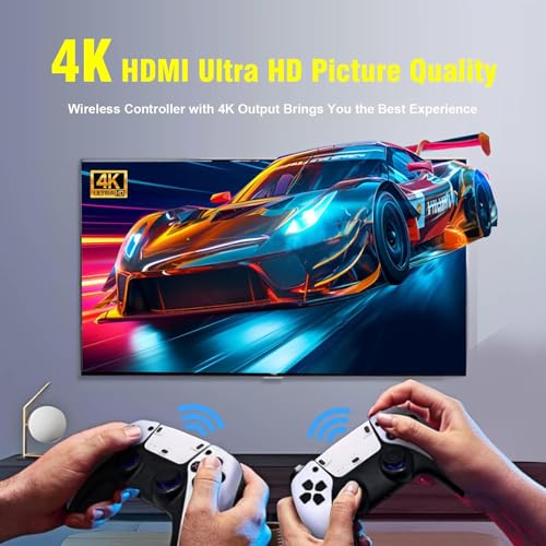 Retro Game Console, Retro Game Stick with Built-in 20000+ Games, 4K HDMI Output and Daul 2.4GHz Controller, Plug and Play Video Games for TV - Image 3
