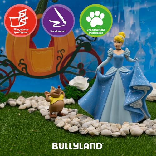 Bullyland 12501 - Spielfigur Walt Disney Cinderella, ca. 10 cm, detailgetreu, ideal als kleines Geschenk für Kinder ab 3 Jahren, Blau