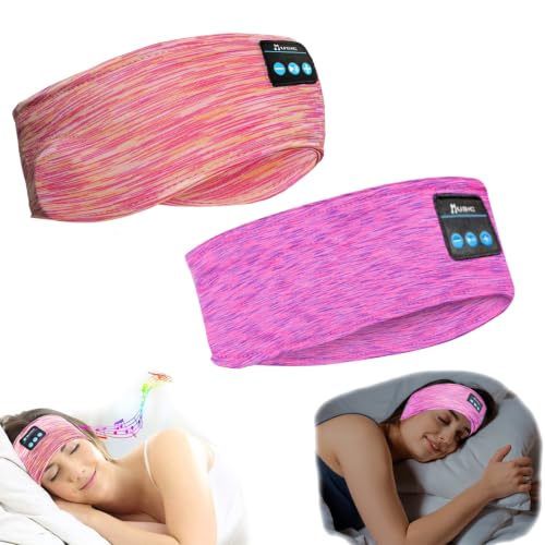 SANNWEEN 2-Pack Wireless Sleep Headphones Bluetooth Headband