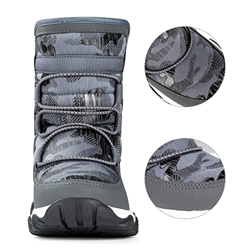 Outdoor Slip Resistant Warm Waterproof Boys Winter Snow Boots for Kids Toddler3