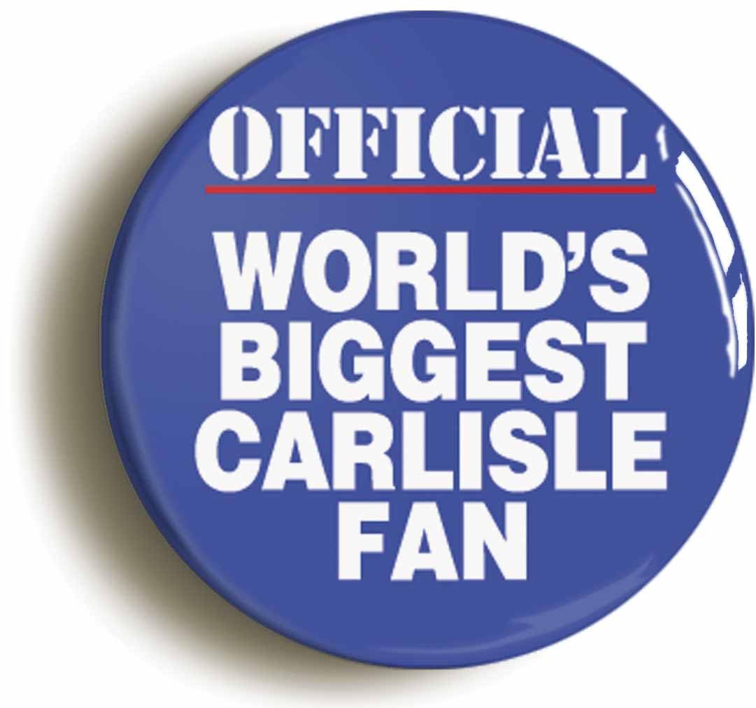 World's Biggest Carlisle Fan Fridge Magnet (Circular 2inch / 50mm Diameter)