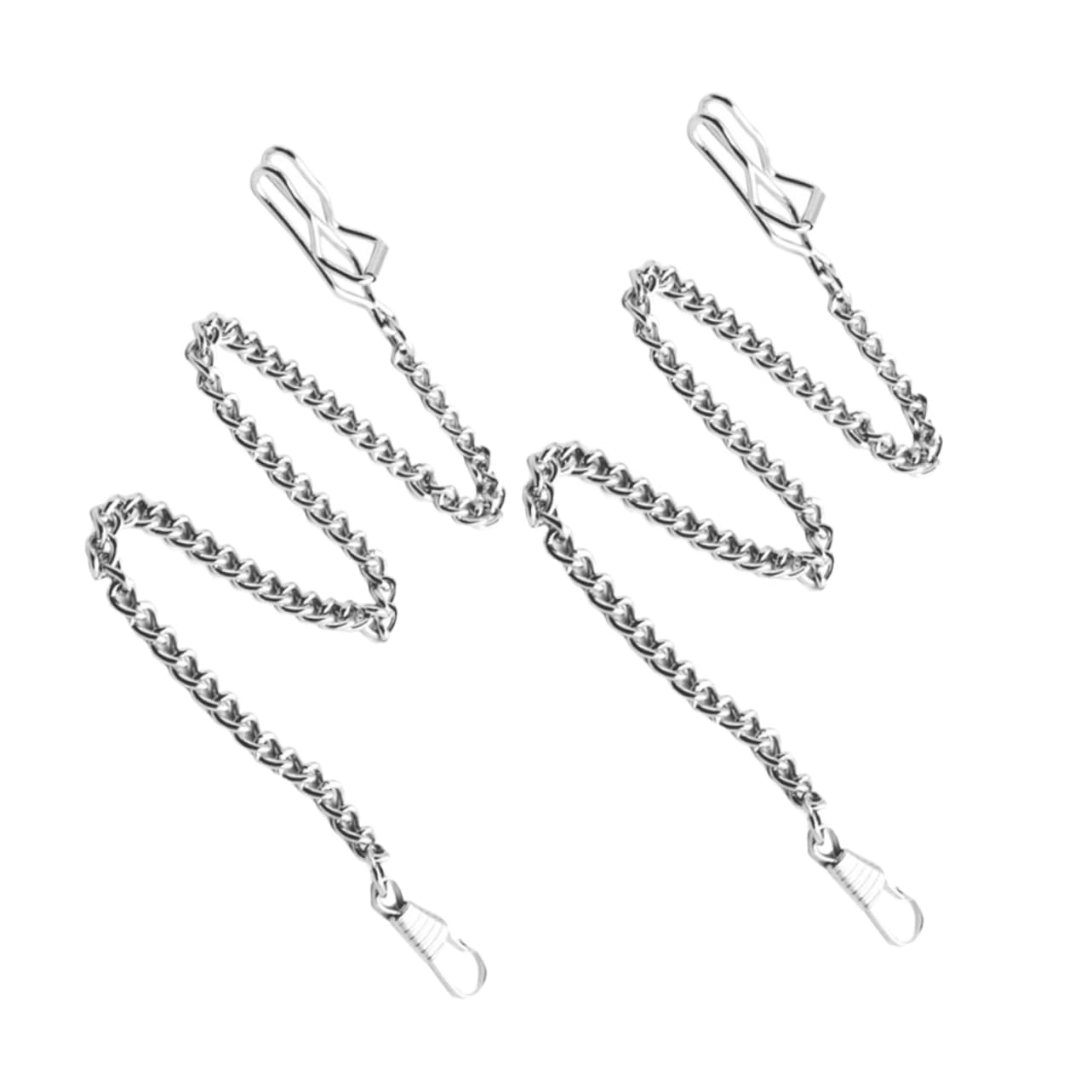 VALICLUD 2pcs Vintage Metal Pocket Watch Chain for Pants Replacement Wallet Chain Accessories Retro and Finish