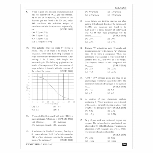 Image of PW Olympiad Wallah NSEJS Champion Series For Class 8-10 (Part-1) Complete Science Prep Guide | Ideal For NSEJS, INJSO & IJSO 2025 [Paperback] PW