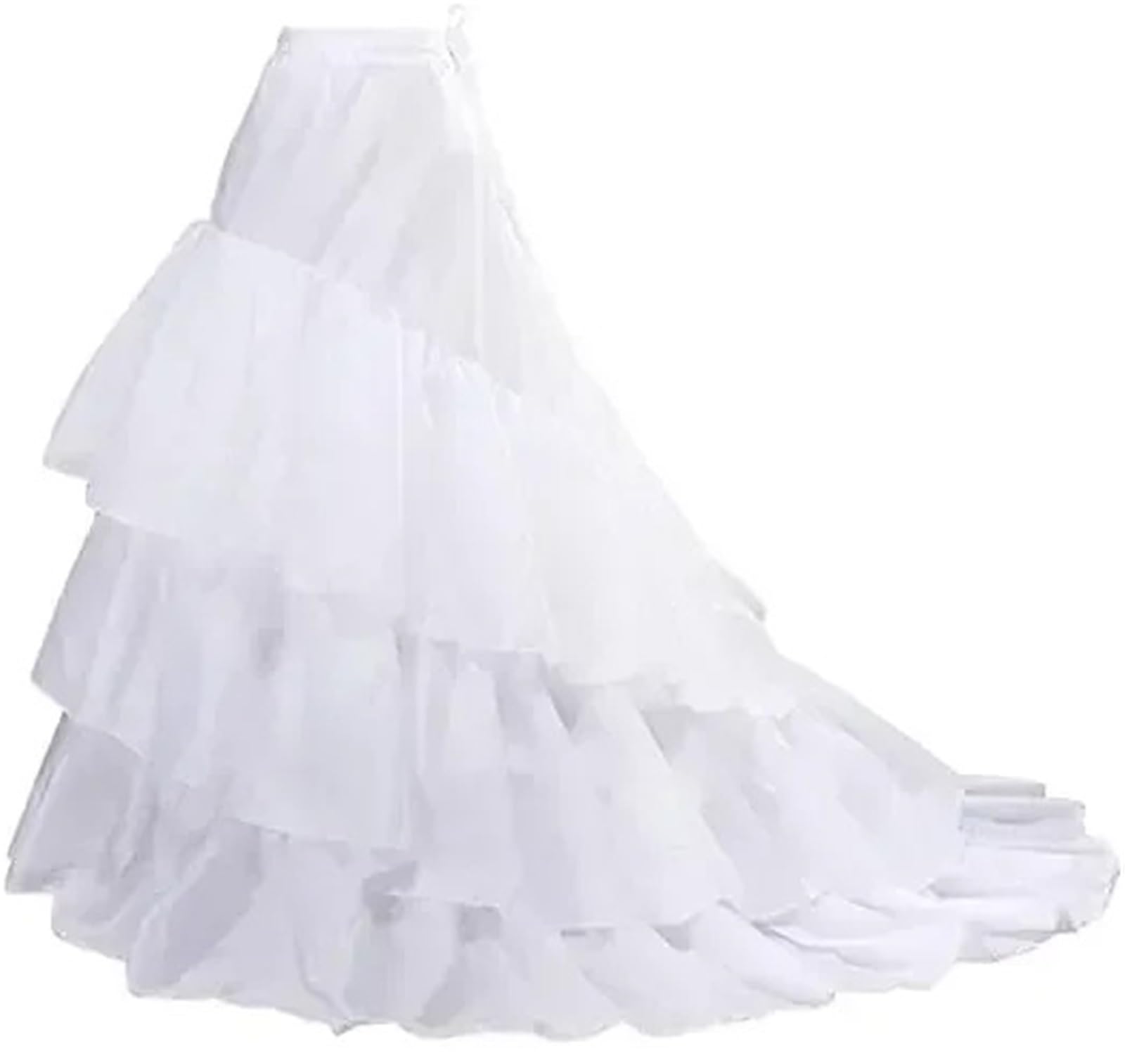 Damen Trompetenunterrock Frauen Trompete Meerjungfrau Fischschwanz Petticoat Krinoline Unterrock Slips Bodenlangen for Hochzeit Kleid Ballkleid