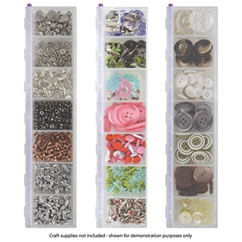 Craft Mates Items Craft & Sewing Supplies Storage, 7 Locking Compartments (2Xl), Clear Lids #TOP4