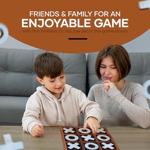 t one wooden tic tac toe game  board games for adults  table top living room decor fun family games  board games for family night  board games for kids design-1