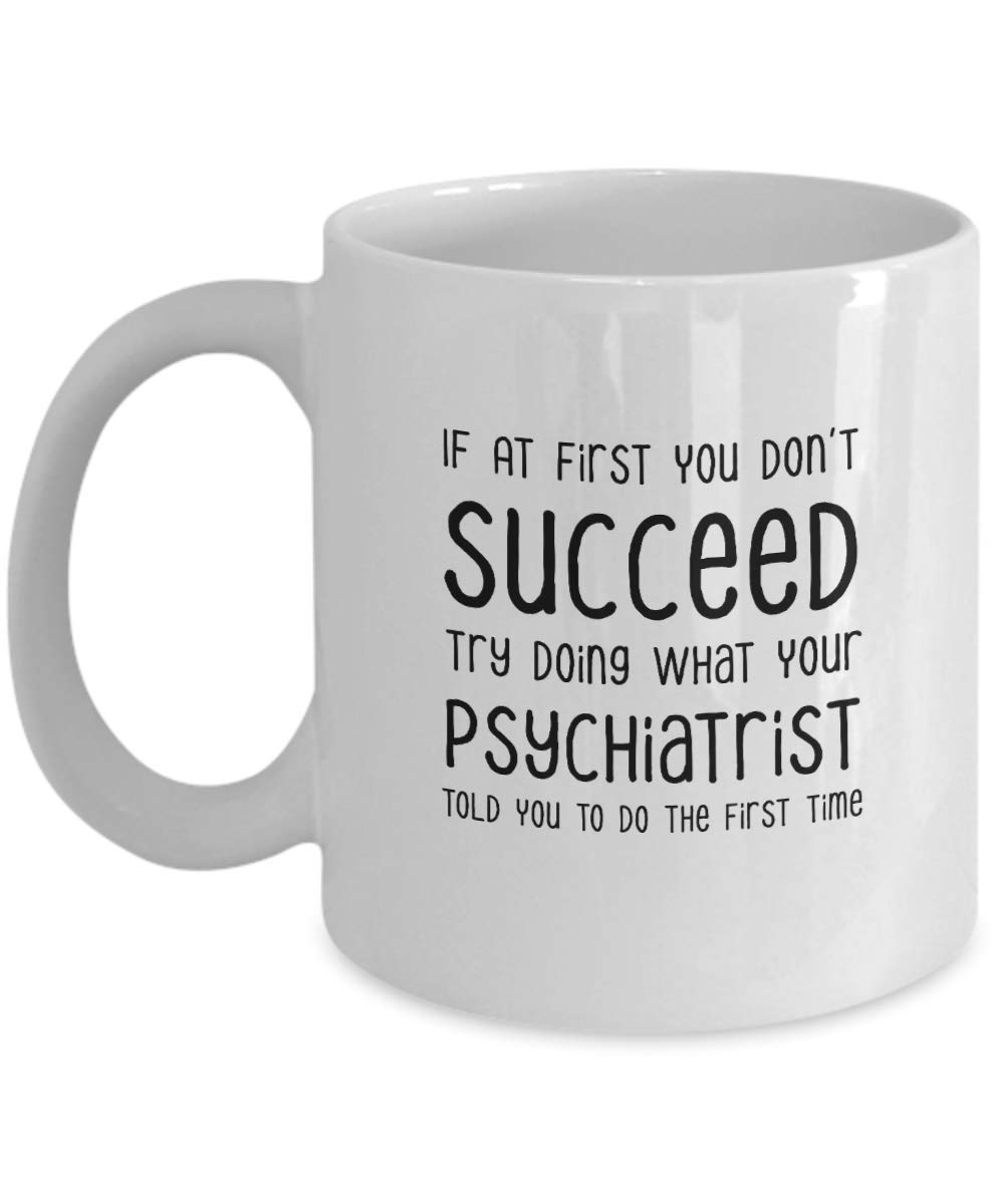 Funny Christmas Gifts for Friends & Coworkers - Sarcastic Gifts for Mental Health Lovers — funny ceramic mug from ShopProudGifts