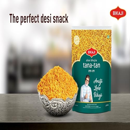 Tana Tan (Aloo Bhujia) 1000g and Roasted Chana Cracker 200g Combo of 1200g (42.33Oz) – Authentic Indian Snacks Family Pack | Crunchy Namkeen, Party Mix, Bar Snacks & Tea-Time Treats