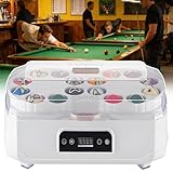 Poolkugelreiniger – robuste Billardkugel-Poliermaschine mit Dual-Motor-Power-Reinigung und LCD-Touch-Steuerung