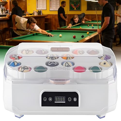 Limpiador de bolas de billar con control táctil LCD y doble motor de lavado 2