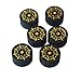 Collapsar 6pcs 14mm Black Multiple Layer Pigskin Pool Cue Tips H M S (M)