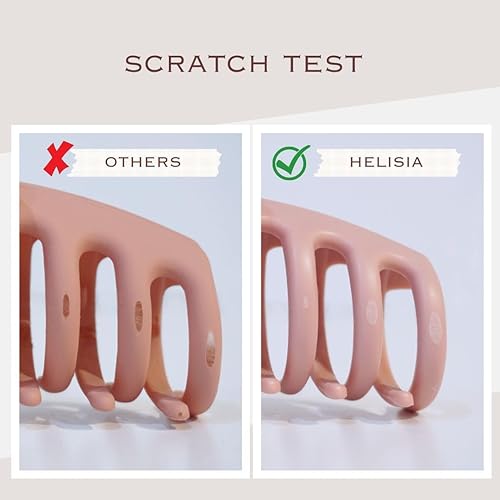 Miniatura 3 de Pinzas grandes para el pelo de colores mate (grandes pinzas para el pelo mate) paquete de 4 NEGROS