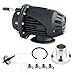 Dewhel Universal BOV SQV 4 SSQV IV Turbo Blow Off Valves JDM W/ 2.5'' Adapter Flange (Black)