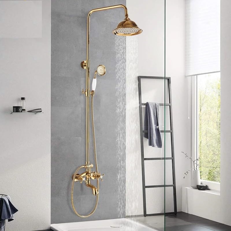 Ensemble de précipitations de douche dorée pour créer une ambiance spa à la maison - 3