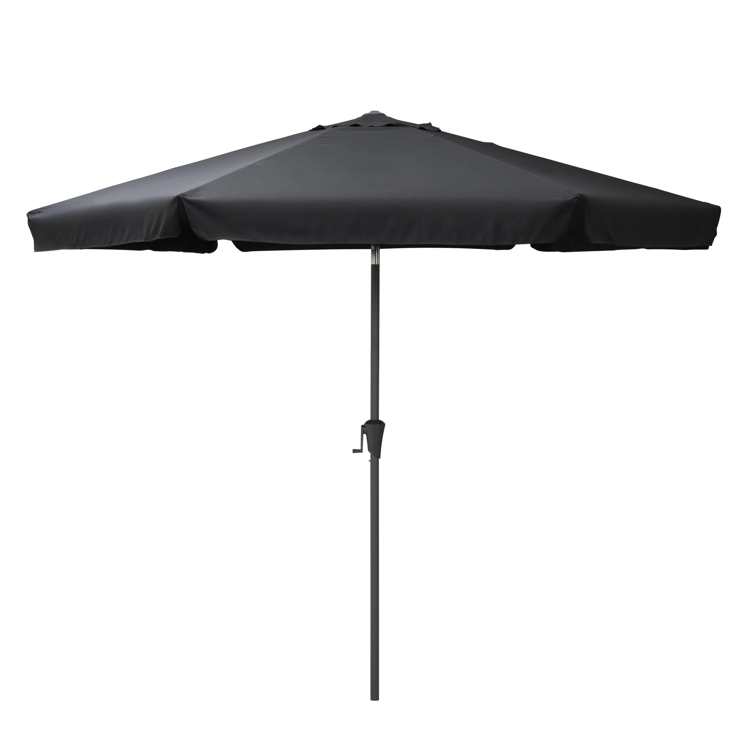 CorLiving PPU-200-U Patio Umbrella, Black