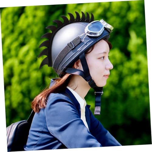 Pegatinas para casco de motocicleta rojo vintage de 2 piezas para hombres 5