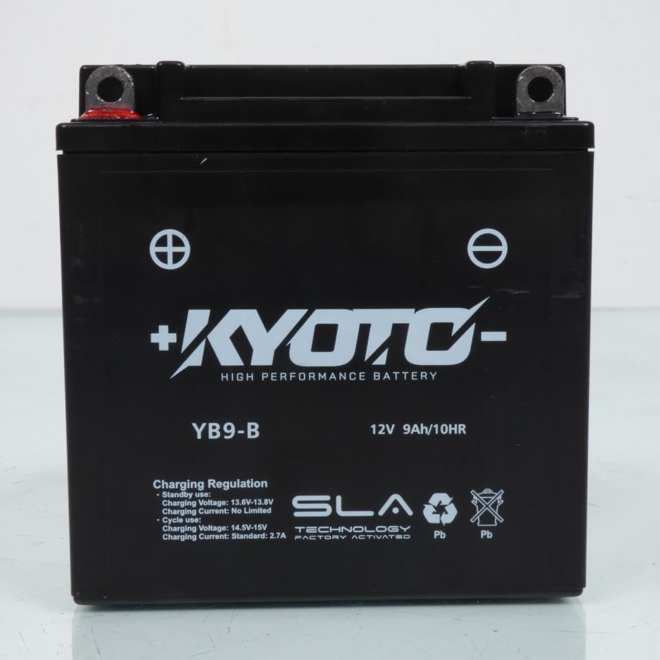 Batterie SLA Kyoto compatible avec Moto ORCAL 125 Astor 2015 à 2019 Y9B-B / 12V 9Ah
