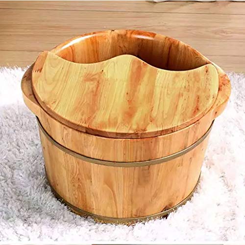 Barril de Madera para Spa de Pies con Tapa miniatura 3