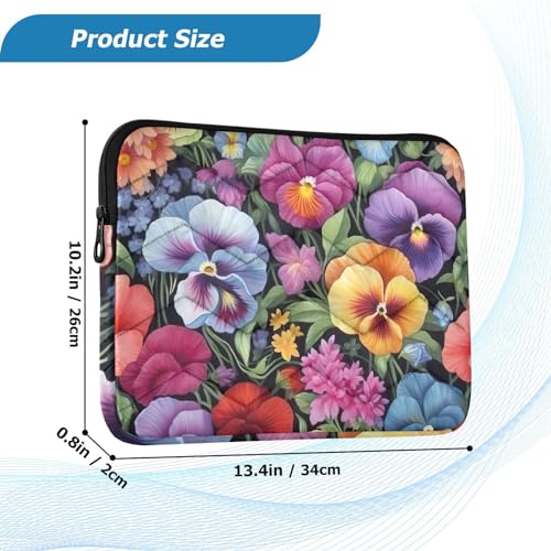 Funda para portátil 13-14 pulgadas con diseño acuarela miniatura 3