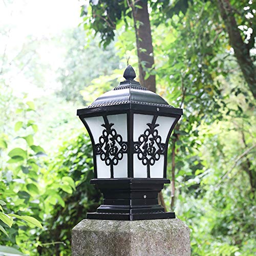 Lanterne pilier victorienne étanche pour parc et patio