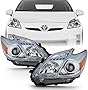 ACANII - For [Halogen Model Only] 2010-2011 Toyota Prius Factory Style Projector Headlights Headlamps Driver & Passenger