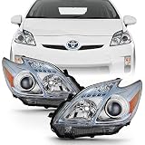 ACANII - For [Halogen Model Only] 2010-2011 Toyota Prius Factory Style Projector Headlights Headlamps Driver & Passenger