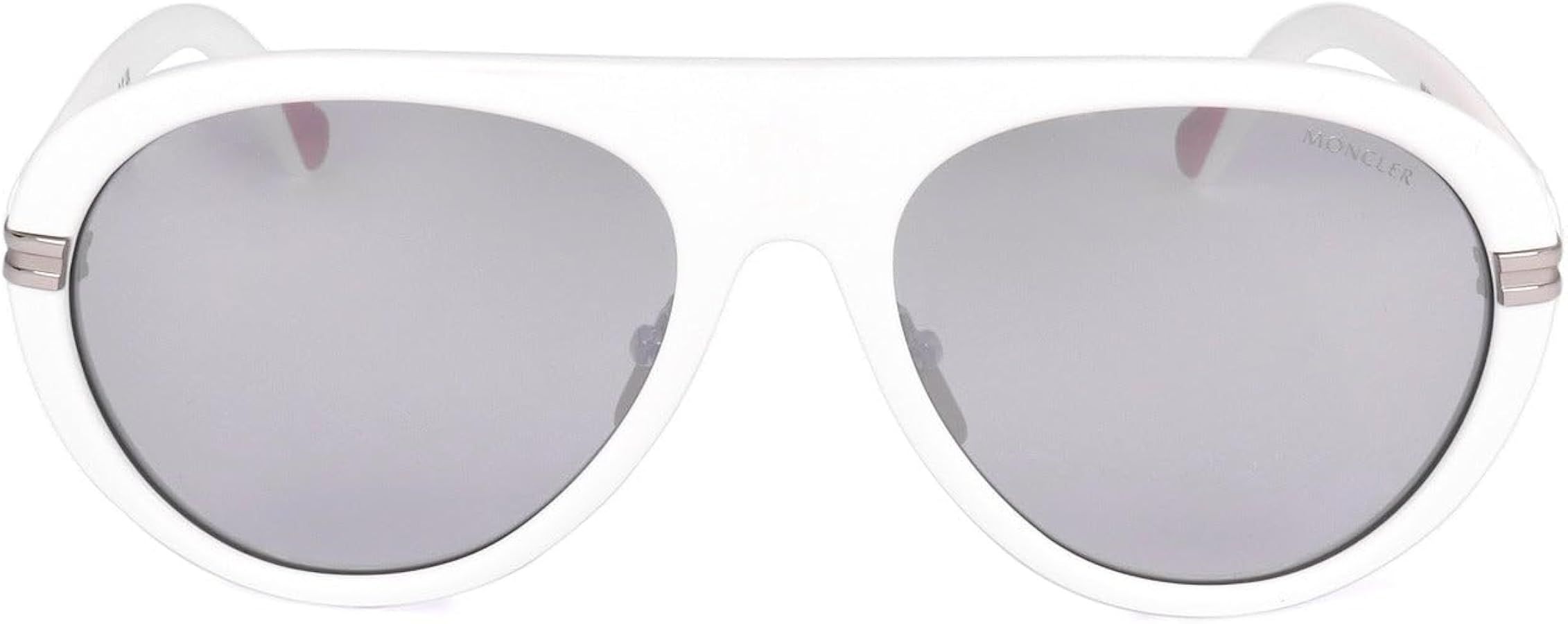 Amazon.com: Moncler Navigaze Sunglasses ML0240 21C White 57mm